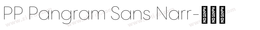 PP Pangram Sans Narr字体转换